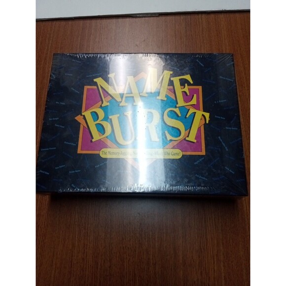 Name Burst Famous Name Memory Board Game Brand New Factory Sealed - Picture 2 of 3